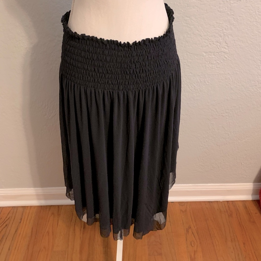 Express black layered sheer festival skirt size medium